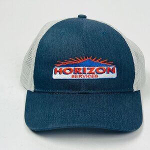 Vintage Horizon Services Trucker Hat Port Authority Snapback Mesh Adjustable Cap